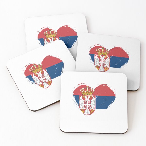 Item preview, Distressed Serbia Flag Heart RS designed and sold by shitpostee.
