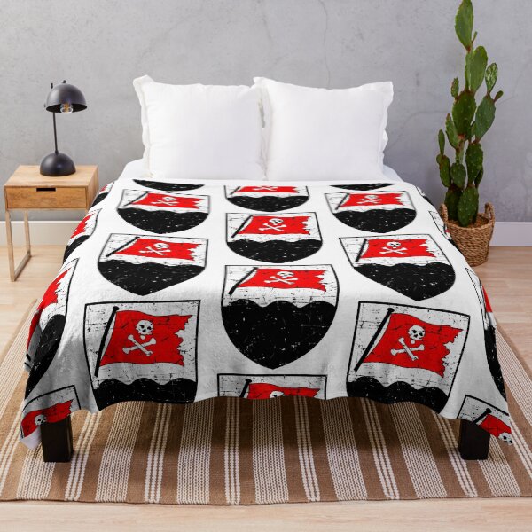 Item preview, Kriegsmarine U-Boat U-189 - Red Pirate Flag - Grunge Style designed and sold by travon-hoag.