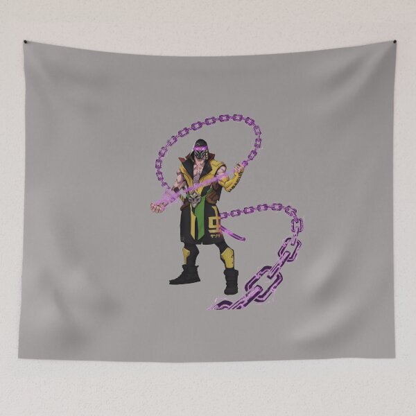 Item preview, Scorpion Mortal Kombat Fire Spear Warrior-57 designed and sold by MargaretTAdair.