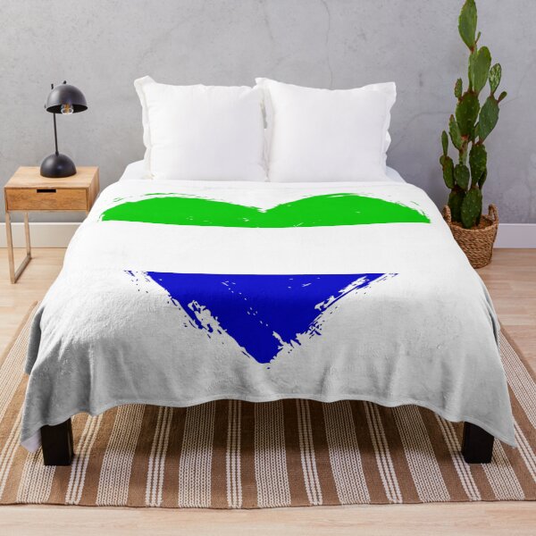 Item preview, Distressed Sierra Leone Flag Heart SL designed and sold by shitpostee.