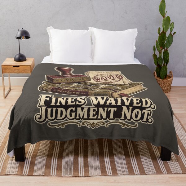 Item preview, Fines Waived Judgment Not Shirt, Funny Librarian T-Shirt, Library Fines Humor Tee, Book Lover Gift Shirt, Vintage Library Stamp Graphic designed and sold by TshirtsLabs.