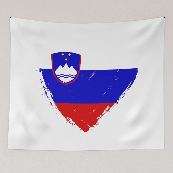 Item preview, Distressed Slovenia Flag Heart SI designed and sold by shitpostee.