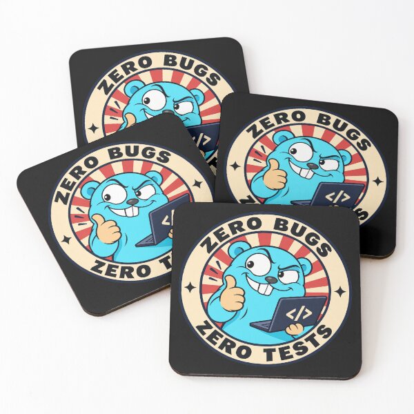 Item preview, Golang gopher mascot Go language tests designed and sold by Olena Du.