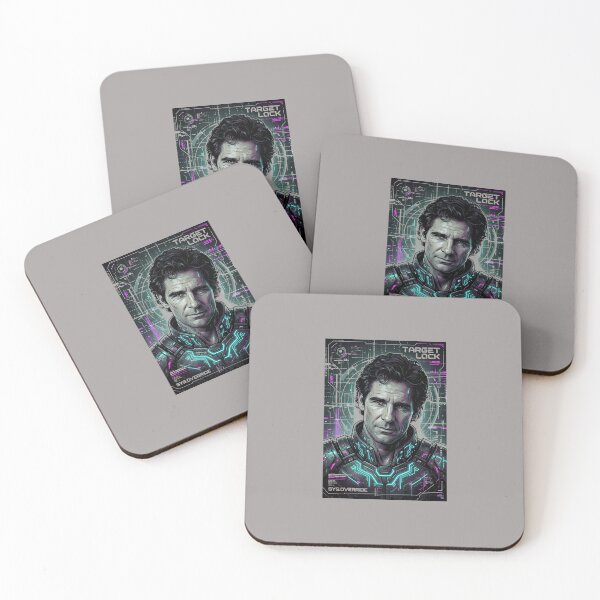 Item preview, Scott Bakula Monochrome Portrait Wearable Art-66 designed and sold by MargaretTAdair.