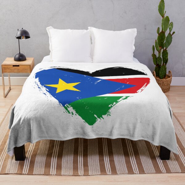 Item preview, Distressed South Sudan Flag Heart SS designed and sold by shitpostee.