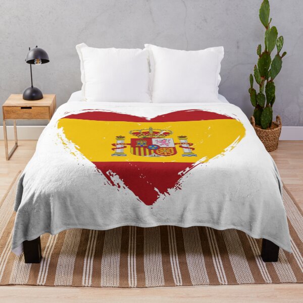 Item preview, Distressed Spain Flag Heart ES designed and sold by shitpostee.