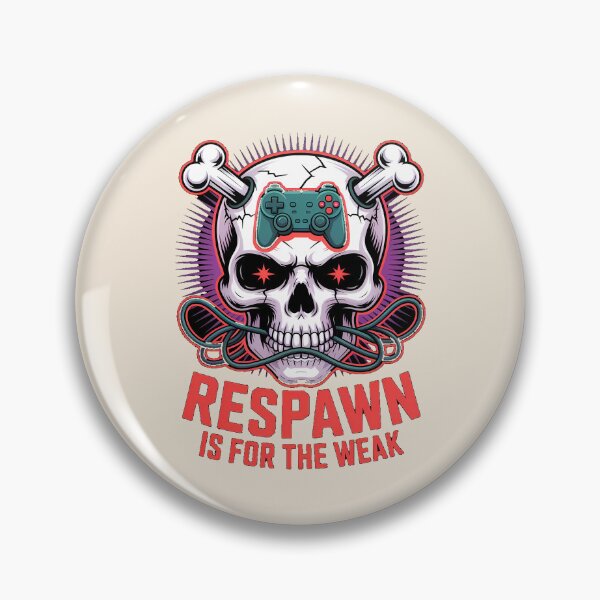 Item preview, Respawn Is For The Weak Gamer Skull and Controller designed and sold by LV-creator.