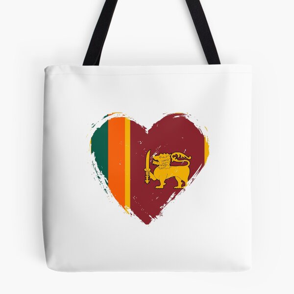 Item preview, Distressed Sri Lanka Flag Heart LK designed and sold by shitpostee.