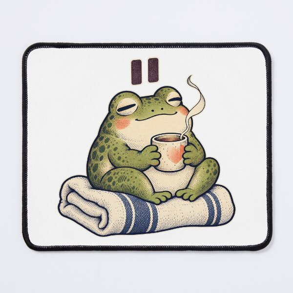 Item preview, Soft Frog Taking a Quiet Pause designed and sold by InkcredibleNG.