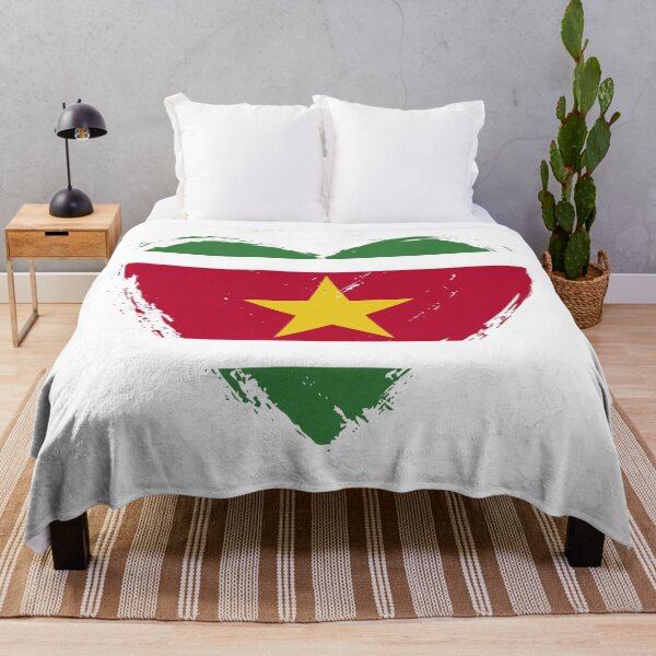 Item preview, Distressed Suriname Flag Heart SR designed and sold by shitpostee.