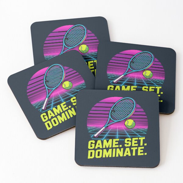 Item preview, Game Set Dominate Synthwave Tennis Racket designed and sold by LV-creator.