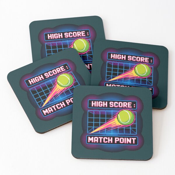 Item preview, High Score Match Point Tennis Ball Retro Arcade designed and sold by LV-creator.
