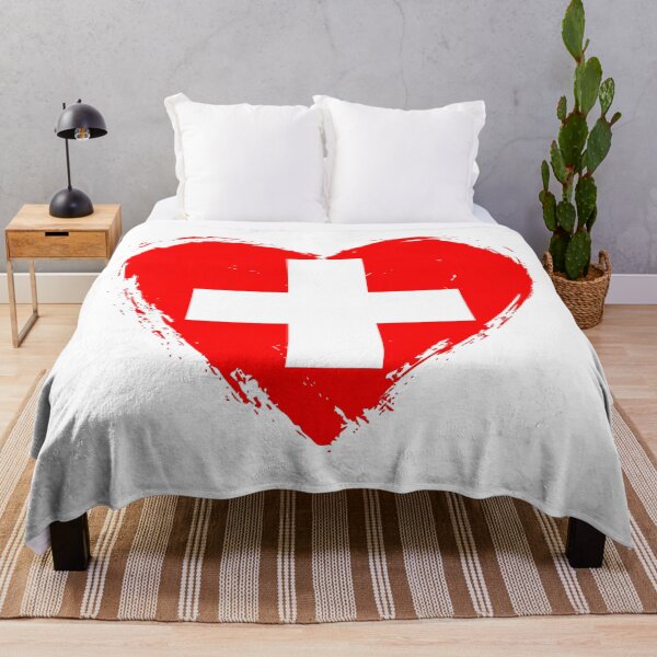 Item preview, Distressed Switzerland Flag Heart CH designed and sold by shitpostee.
