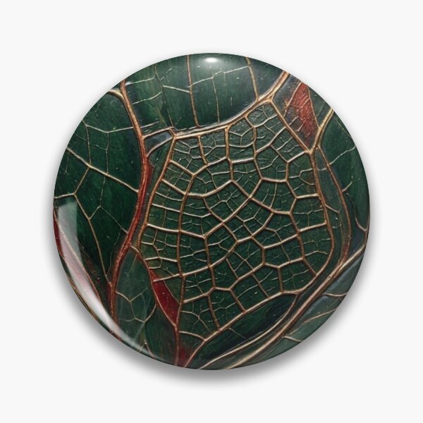 Item preview, Emerald Green Gold Veined Leaf Texture Botanical Stained Glass Cloisonne Art designed and sold by Dogandesighn.