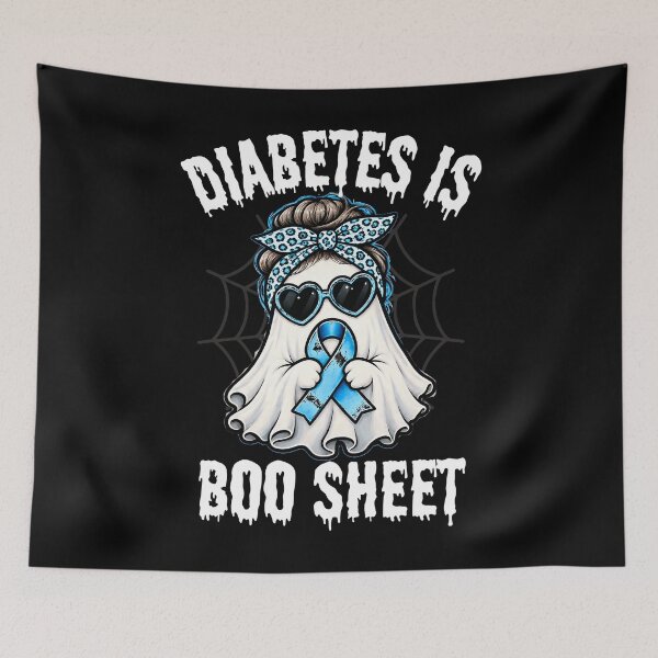 Item preview, Funny Diabetes Awareness Halloween Graphic Tee for Diabetics and Type 1 Supporters designed and sold by Teetreasure2.