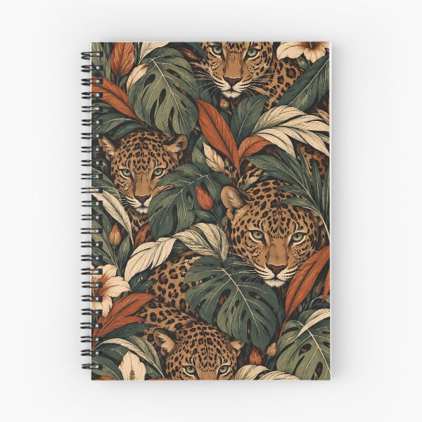 Item preview, Tropical Leopards in a Vintage Jungle Forest designed and sold by KokoDeez.
