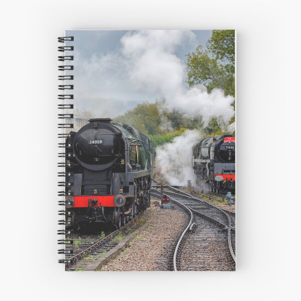 Item preview, Giants of Steam No 34059 The Sir Archibald Sinclair and No 71000 The Duke of Gloucester at The Bluebell Railway Sheffield Park East Sussex UK designed and sold by John Gilham - Landscape Photography.