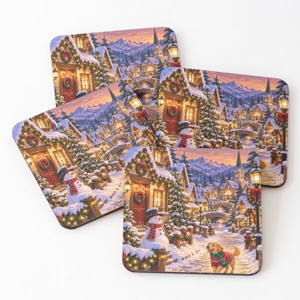 Item preview, Santa’s Magical Christmas Village at Twilight designed and sold by Art-spree.