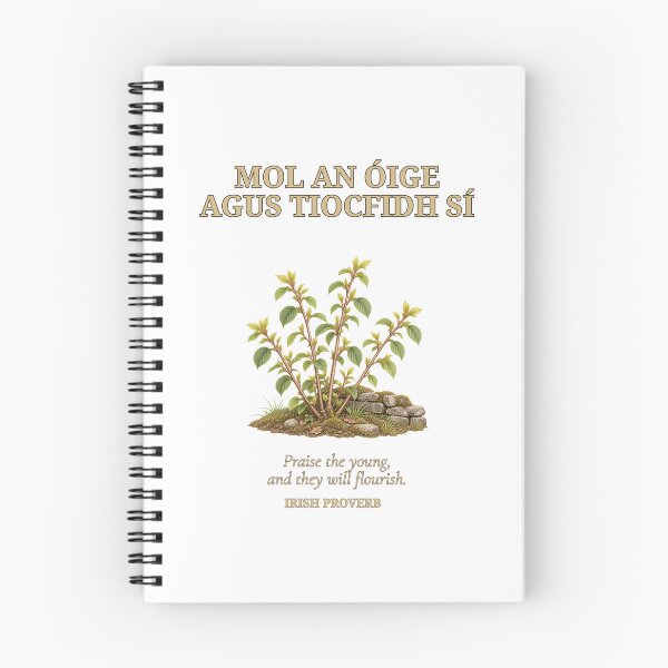 Item preview, Irish Hazel Growth — Mol an Óige agus Tiocfaidh Sí designed and sold by Larkfound Studio.