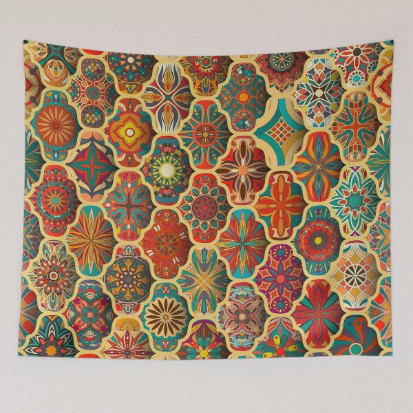 Item preview, Floral Pattern Flower Boho Mandala designed and sold by FotoArtist.
