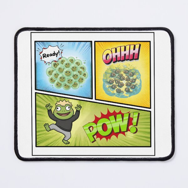 Item preview, Frog Life Cycle Comic | Funny 3-Panel Cartoon Art designed and sold by glossy-frogs.