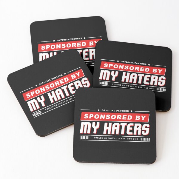 Item preview, Sponsored By My Haters Funny Sarcastic Y2K Internet Humor designed and sold by Hexleon Merch.