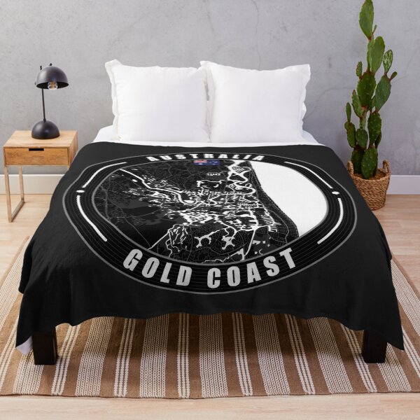 Item preview, Gold Coast Australia City Map designed and sold by Thistle-TShop.