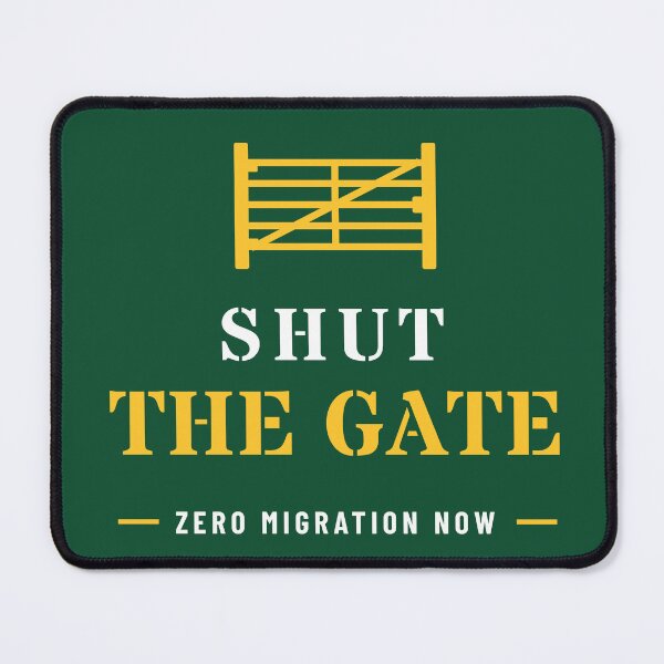 Item preview, Shut the Gate Green and Gold designed and sold by She's Full, Mate.