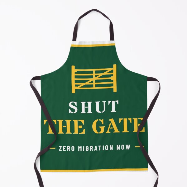 Item preview, Shut the Gate Green and Gold designed and sold by She's Full, Mate.