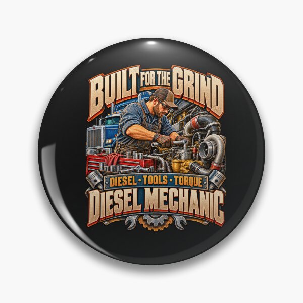 Item preview, Vintage Diesel Mechanic Truck Engine Artwork designed and sold by AdicretorDesign.