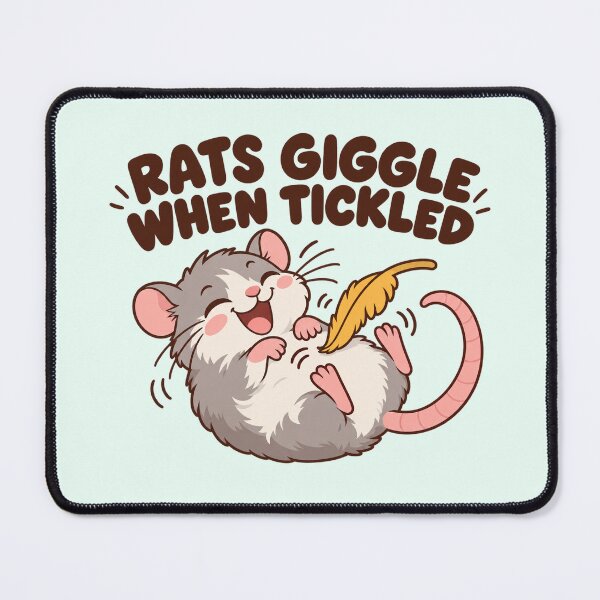 Item preview, Cute Rat Giggles When Tickled Pet Rat Science Fact designed and sold by Fanverse Merchandise.
