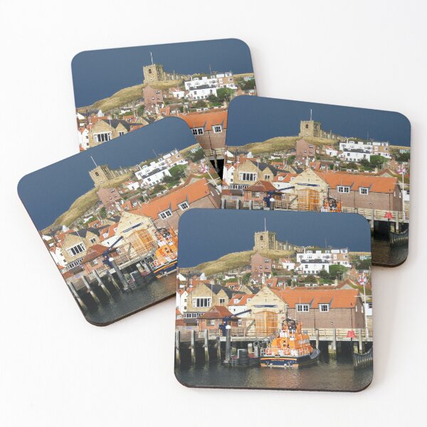 Item preview, Whitby Lifeboat Station and St Mary's Church under Stormy Skiy designed and sold by Astute-Artio-Photography.
