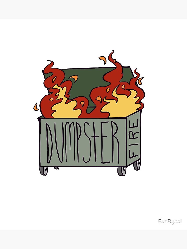 “Dumpster Fire” Art Print by EunByeol | Redbubble