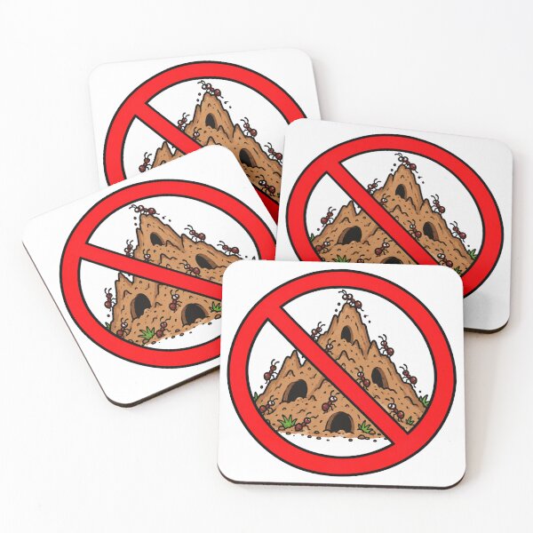 Item preview, No Ant Hills Funny Ant Prohibition Sign designed and sold by MonkiFlipp.