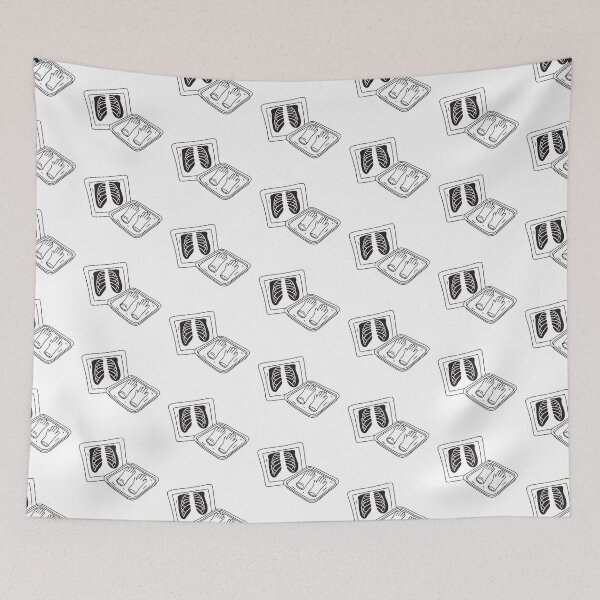 Item preview, An X ray near a pair of gloves resting on a metal tray designed and sold by rasagamastore.