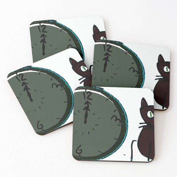 Item preview, Midnight Cat and Clock designed and sold by Ink & Absurdity .
