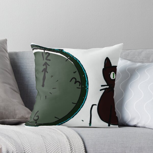 Item preview, Midnight Cat and Clock designed and sold by Ink & Absurdity .
