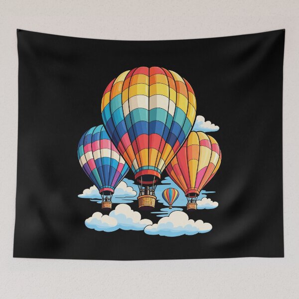 Item preview, Hot Air Balloon Rainbow Sky Adventure Design designed and sold by stmpdwrld.