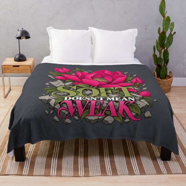 Item preview, Soft Doesn't Mean Weak – Fuchsia Magnolia designed and sold by Aimetoi.