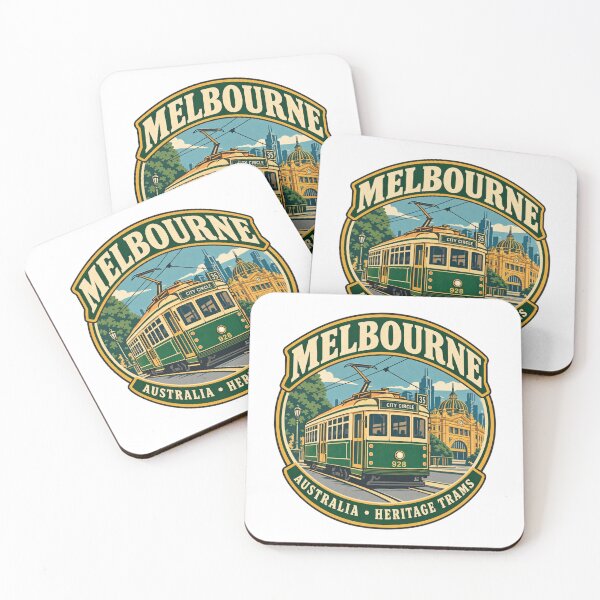 Item preview, Melbourne Vintage Tram Badge – Australia Heritage Travel Design designed and sold by Globalcitytees.