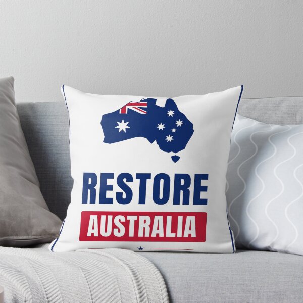Item preview, Restore Australia Flag Map designed and sold by She's Full, Mate.