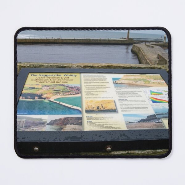 Item preview, Whitby Harbour Piers and Lighthouses designed and sold by Astute-Artio-Photography.
