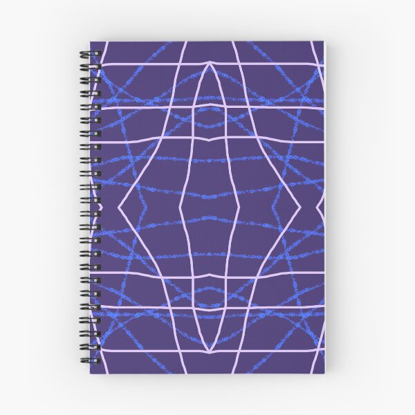 Item preview, Electric Indigo Abstract Geometric Grid Pattern designed and sold by Larter-designs.