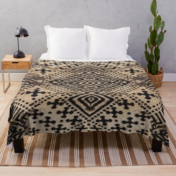 Item preview, earth tone mali bogolan designed and sold by Wolagno.