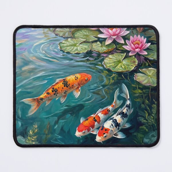 Item preview, Koi Fish and Water Lilies designed and sold by Vintage Sass Society.