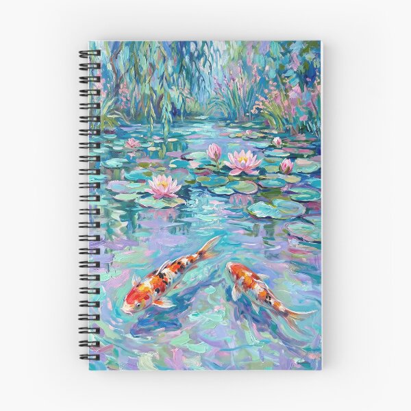 Item preview, Koi Fish and Water Lilies designed and sold by Vintage Sass Society.