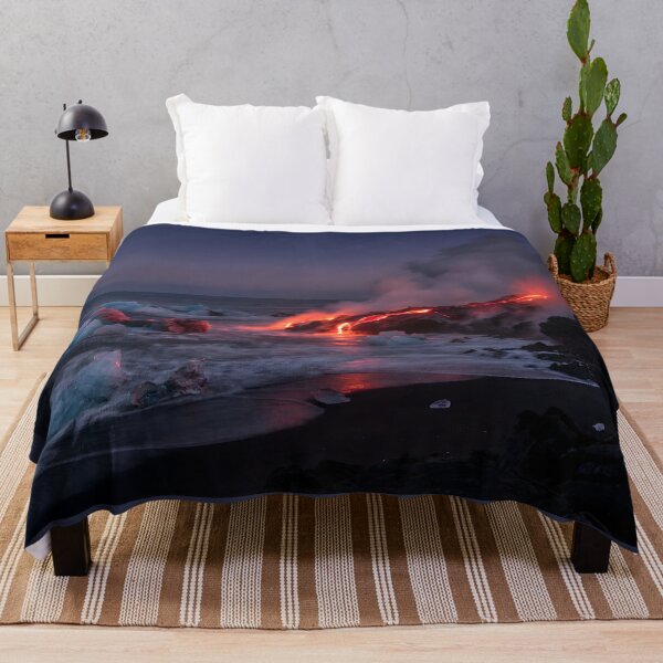 Item preview, Fire and Ice Collision - Lava Meets Glacier Coastline designed and sold by conohitoAI-ArtGallery.