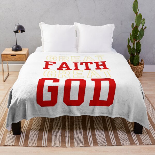 Item preview, Great Faith Great God - Crucifixion Redemption Salvation Inspirational Words   - Gift Ideas For Men - Black designed and sold by Doiemacreations.