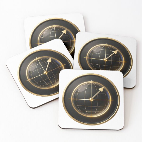 Item preview, Golden Qubit | Luxury Gold Quantum Computing Symbol designed and sold by simaso.