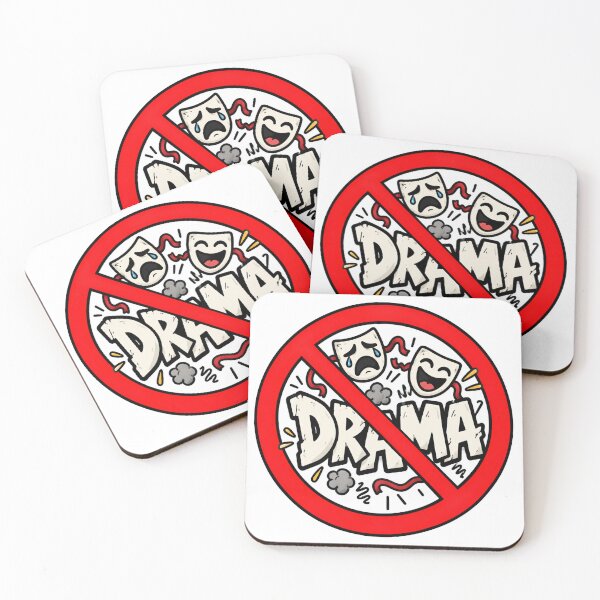 Item preview, No Drama Funny Anti Drama Prohibition Sign designed and sold by MonkiFlipp.
